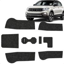 Kit Forro Porta Objetos Copos Carpete Tcross 2019 2020 2021 Kit Forro Porta Objetos Copos Carpete Tcross 2019 2020 2021