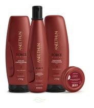 Kit Fortalece Cabelo Force System Aneethun 4 Produtos