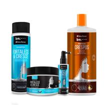 Kit Fortalece e Cresce Pentear Crespos 1l