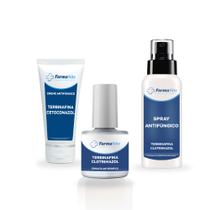 Kit Forte Antifungos - Terbinafina / Creme/ Esmalte/ Spray