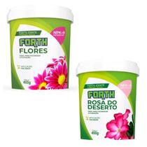 Kit Forth Flores + Forth Rosa Do Deserto NPK+9 P/ Floração