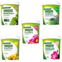 Kit Forth Jardim + 4 Fertilizantes NPK+9 Para Adubação