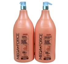 Kit Fortificante Capilar Mega Force Life Hair 2,5Litros (Sh + Cond) Kit Fortificante Capilar Mega Force Life Hair 2,5Litros (Sh + Cond)