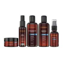 Kit Fortificante masculino Shampoo Condicionador + 3 Itens