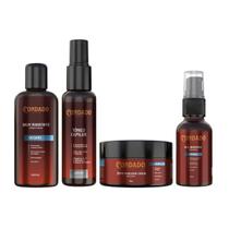 Kit Fortificante Tônico Capilar Pomada Óleo Barba Oceano
