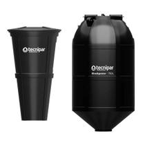 Kit Fossa Séptica Biodigestor Esgoto 750 Litros Com Leito de Secagem 180 Litros Tecnipar