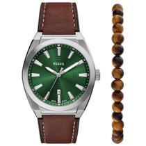 Kit Fossil Masculino Everett Prata - FS6080SET/0VN