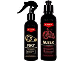 Kit Foxy Limpa Corrente Graxa Piche Nuber Renova Plasticos - RAZUX