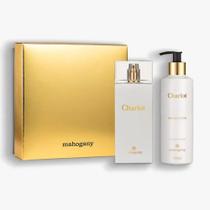 Kit fragrância desodorante corporal e hidratante charlot com caixa