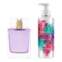 KIT Fragrância Keen 100ml + Emulsão Perfumada Mahogany 200ml