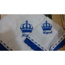 kit Fralda Bordada MIGUEL COR: AZUL