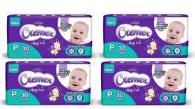 Kit Fralda Cremer Magic Care Jumbinho - Tam P - 120 fraldas/ tiras - BARATO