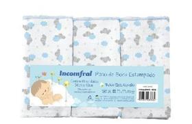 Kit fralda de Boca 3 peças Estampadas Menina ou Menino Kit fralda de Boca 3 peças Estampadas Menina ou Menino