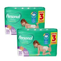 Kit Fralda Descartável Infantil Personal Baby XXG-100 unidades