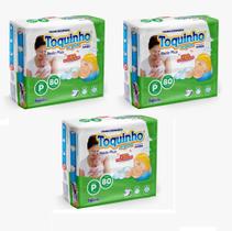 Kit Fralda Descartável Toquinho de Gente Basic Plus Tamanho P - 240 Tiras