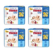 Kit Fralda Descartável Turma da Mônica Baby Jumbo - Tam M - 112 Fraldas - BARATO Kit Fralda Descartável Turma da Mônica Baby Jumbo - Tam M - 112 Fraldas - BARATO