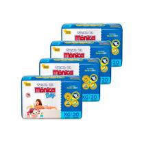 Kit Fralda Descartável Turma da Mônica Baby Jumbo - Tam XG - 80 Fraldas - BARATO