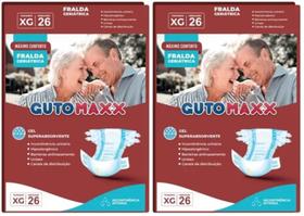 Kit Fralda Geriátrica Descartável GutoMaxx Tamanho XG - 52 Unidades