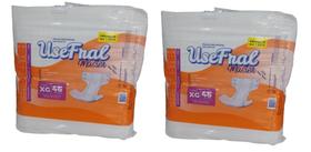 Kit Fralda Geriátrica Descartável UseFral Tamanho XG - 92 Unidades