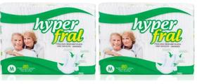 Kit Fralda Geriátrica Hyper Fral Tamanho M - 100 UNIDADES Kit Fralda Geriátrica Hyper Fral Tamanho M - 100 UNIDADES