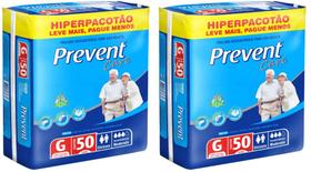 Kit Fralda Geriátrica Prevent Care Tamanho G - 100 UNIDADES