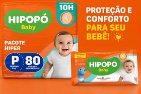 Kit Fralda Hipopó Tam P + Toalha Umedecida Hipopo c/ 50 Kit Fralda Hipopó Tam P + Toalha Umedecida Hipopo c/ 50
