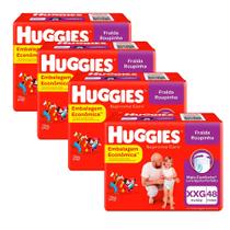 Kit Fralda Huggies Roupinha Supreme Care XXG 192 Unidades