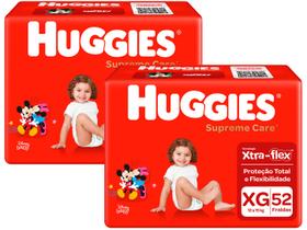 Kit Fralda Huggies Supreme Care Tam. XG 12 a 15kg