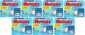 Kit Fralda Huggies Tripla Proteção HIPER - Tam G - 546 Unidades - OFERTA