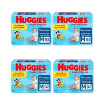 Kit Fralda Huggies Tripla Proteção - Tam M - 368 Unidades - OFERTA