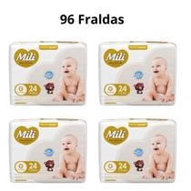 Kit Fralda Love & Care Jumbo G com 96 unidades - 4 Pacotes