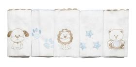 Kit Fralda Luxo Estampada 5 Unidades Inconfral Menino Kit Fralda Luxo Estampada 5 Unidades Inconfral Menino