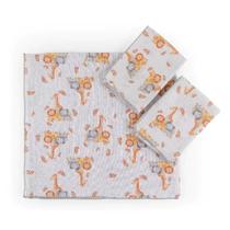 Kit Fralda Maternidade Toalha Fralda 100 Algodão Ombro e Boca 03 peças