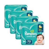 Kit Fralda Pampers Confort Sec Super Tamanho M 280 unidades