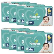 Kit Fralda Pampers Confort Sec Tamanho M - 352 Tiras Kit Fralda Pampers Confort Sec Tamanho M - 352 Tiras