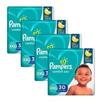 KIt Fralda Pampers Confort Sec Tamanho XXG com 120 Unidades KIt Fralda Pampers Confort Sec Tamanho XXG com 120 Unidades