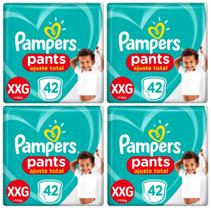 Kit Fralda Pampers Pants - Tamanho XXG - 168 Unidades