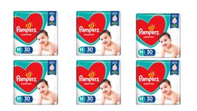 KIT Fralda Pampers Supersec M (6 a 10kg) 180 Unidades - ATACADO BARATO