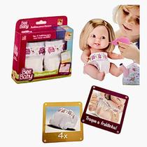 Kit Fralda Para Boneca Faz Xixi Baby 4 Un Brinquedo infantil Menina Kit Fralda Para Boneca Faz Xixi Baby 4 Un Brinquedo infantil Menina