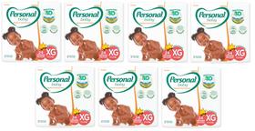 Kit Fralda Personal Baby Mega Premium Protection - Tam XG - 168 fraldas - ATACADO BARATO
