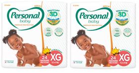 Kit Fralda Personal Baby Mega Premium Protection - Tam XG - 48 fraldas - ATACADO BARATO