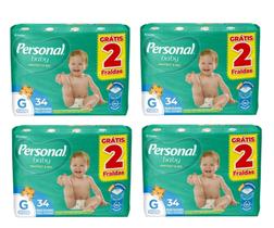 Kit Fralda Personal Baby Protect & Sec Mega - Tam G - 136 unidades - ATACADO BARATO Kit Fralda Personal Baby Protect & Sec Mega - Tam G - 136 unidades - ATACADO BARATO