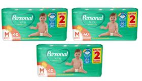 Kit Fralda Personal Baby Protect & Sec Mega - Tam M - 120 unidades - ATACADO BARATO