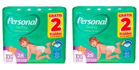Kit Fralda Personal Baby Protect & Sec - Tam XXG - 56 unidades - ATACADO BARATO