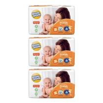 Kit Fralda Pompom Derma Protek Jumbo Fisher-Price - Tam P (3 a 6kg) - Kit com 90 fraldas