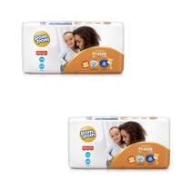 Kit Fralda Pompom HIPER Derma Protek Tam XG - 120 fraldas - ATACADO BARATO