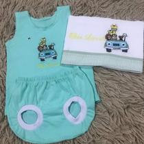 Kit fralda + tampa fralda + camiseta