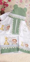 Kit fralda+ toalha com capuz de orelhinha