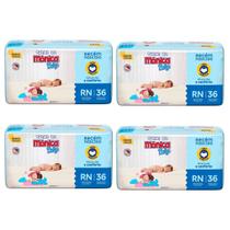 Kit Fralda Turma Da Monica descartaveis Baby Jumbo 4 Pacotes - tamanhos P-M-G-XG-XXG-RN
