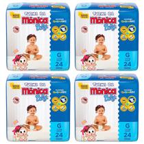 Kit Fralda Turma Da Monica descartaveis Baby Jumbo 4 Pacotes - tamanhos P-M-G-XG-XXG-RN Kit Fralda Turma Da Monica descartaveis Baby Jumbo 4 Pacotes - tamanhos P-M-G-XG-XXG-RN